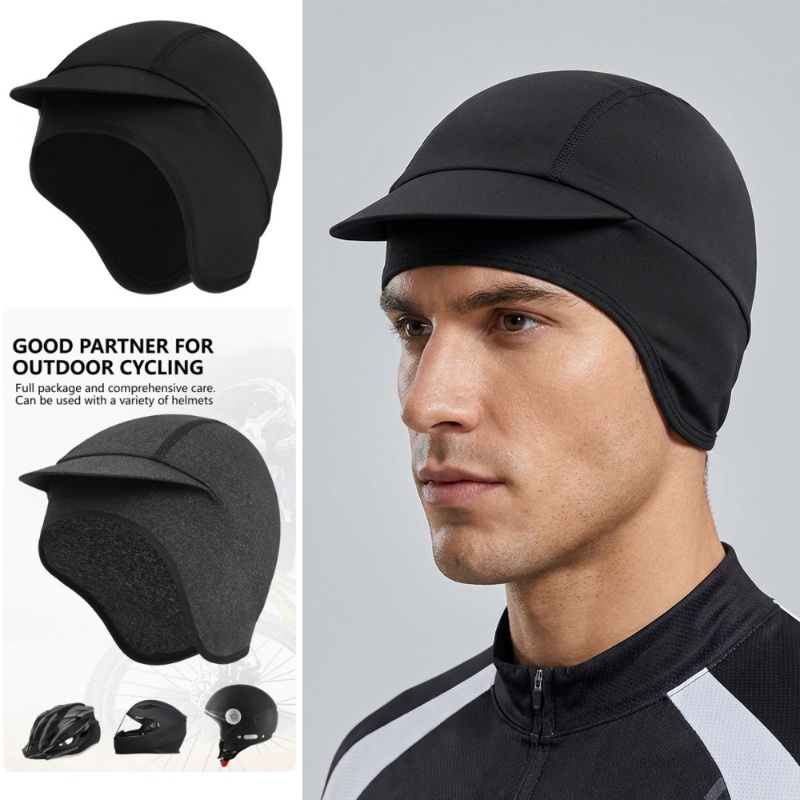 Skull Cap Helmet Liner - หมวกคลุมศีรษะสำหรับขี่มอเตอร์ไซค์ วิ่ง หรือเล่นกีฬา แห้งเร็ว ระบายอากาศได้ดี ซับเหงื่อ