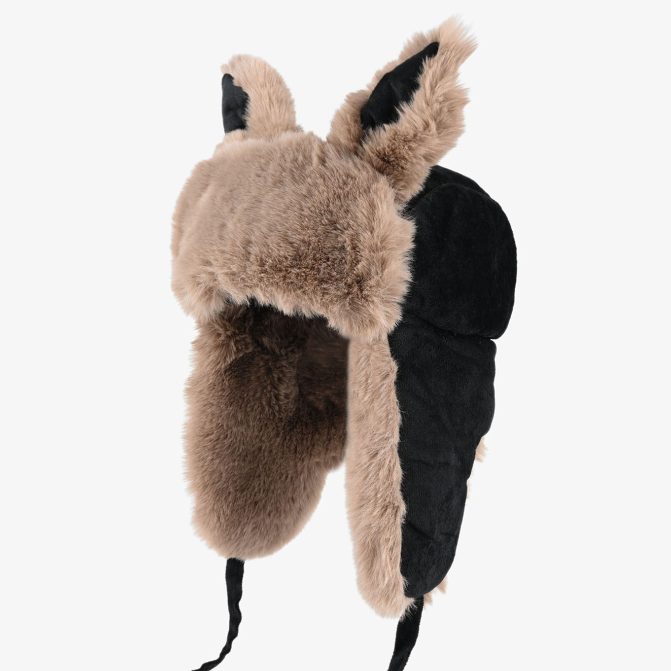 Trapper Hat Ear Flap - หมวกบอมเบอร์หูกระต่ายน่ารักสีกากี สำหรับทั้งชายและหญิง หมวกกันหนาวบุขนหนา ปิดหู กันลม อบอุ่น
