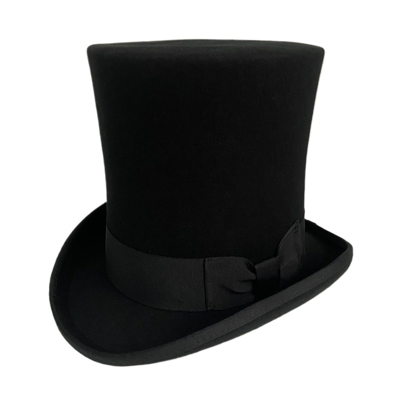 Fedora Hat Wool - ขนสัตว์สีดํา Felt หมวกผู้ชายอย่างเป็นทางการ Victorian งานแต่งงานชุดหมวก Steampunk