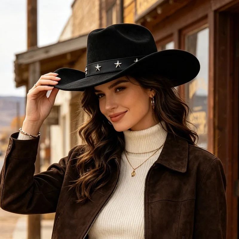 หมวกคาวบอยปีกกว้างสำหรับผู้หญิ - Fedora Hat Wool บทวิจารณ์และราคา