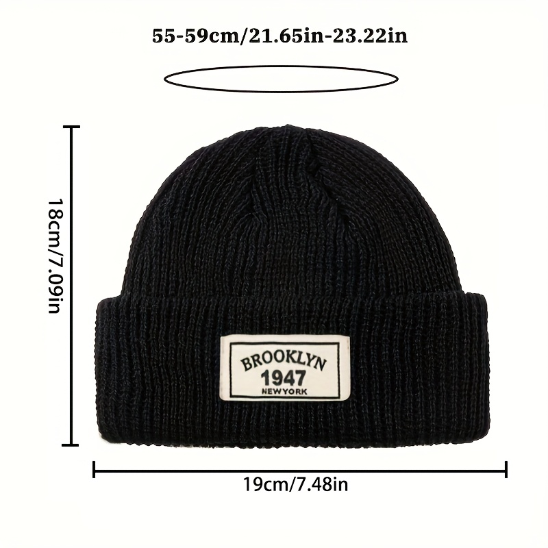 หมวกบีนนี่ถักลายริบบิ้นแบบยูนิ - Beanie Cuffed Knit บทวิจารณ์และราคา