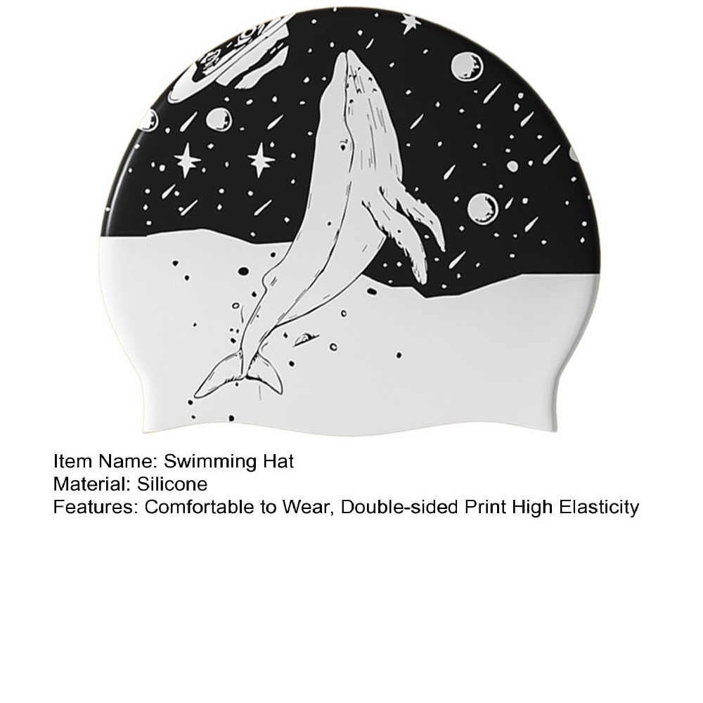 หมวกว่ายน้ำพิมพ์ลายสองด้าน ไม่ - Swim Hat Silicone บทวิจารณ์และราคา