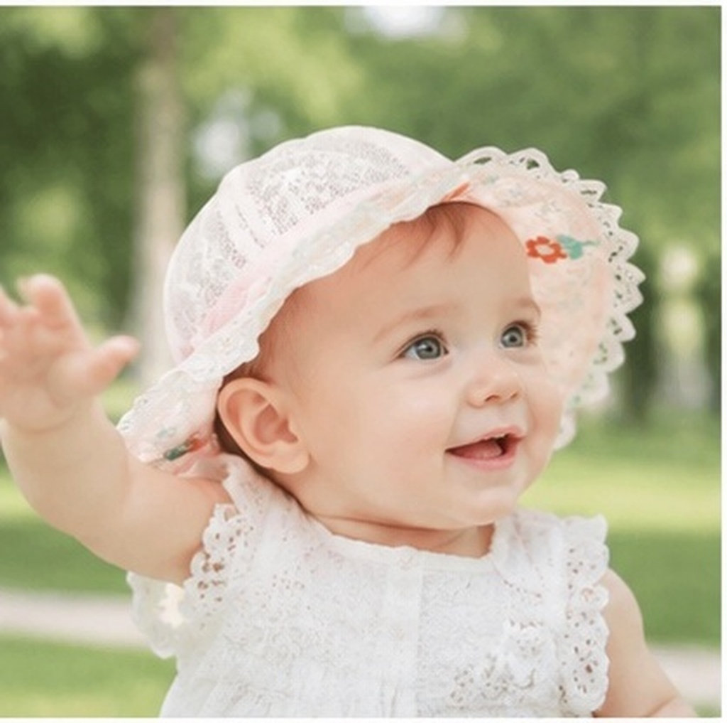หมวกปีกกว้างสำหรับเด็กผู้หญิง  - Sun Hat Wide Brim บทวิจารณ์และราคา