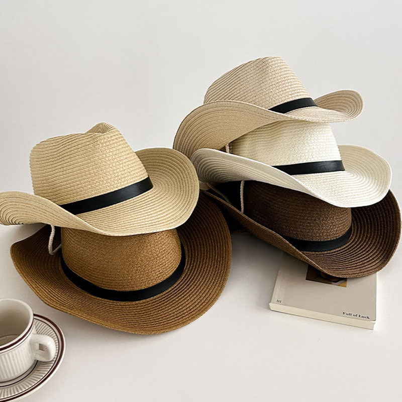 ขายร้อนฤดูใบไม้ผลิ Western คาว - Cowboy Hat Straw บทวิจารณ์และราคา