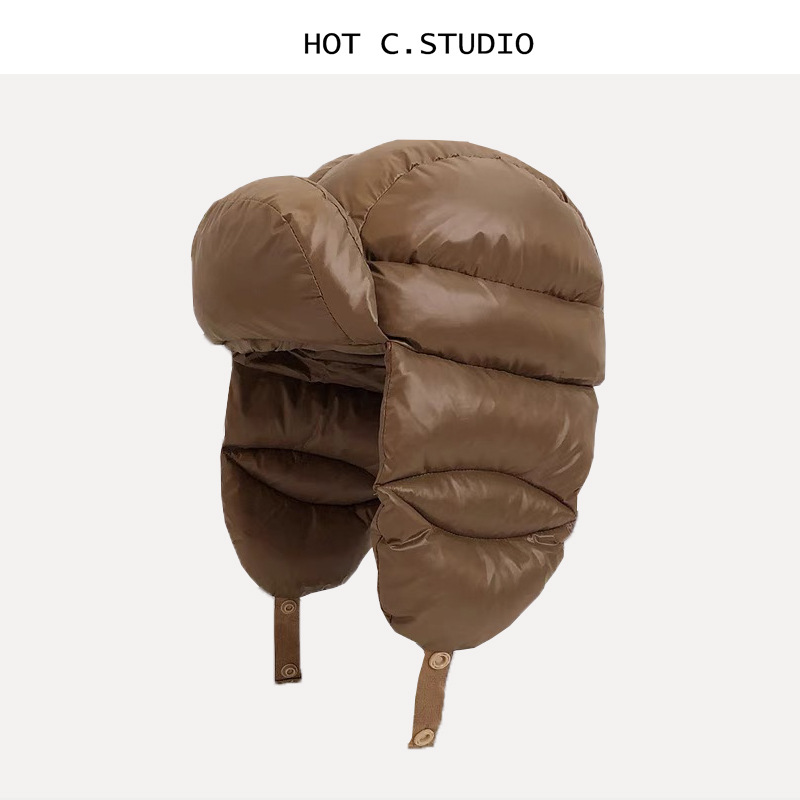 หมวกหนังฤดูหนาวแบบอูชันกาบุขนเ - Trapper Hat Ear Flap บทวิจารณ์และราคา