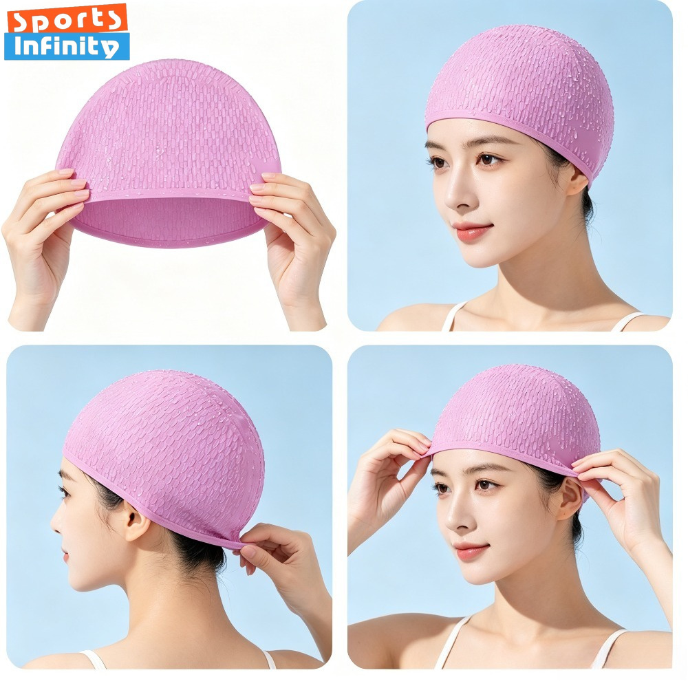 หมวกว่ายน้ำซิลิโคนสำหรับผู้ใหญ - Swim Hat Silicone บทวิจารณ์และราคา