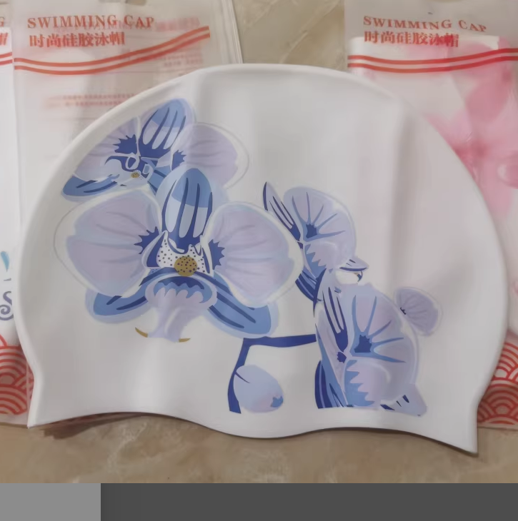 หมวกว่ายน้ำซิลิโคนกันน้ำพิมพ์ล - Swim Hat Silicone บทวิจารณ์และราคา