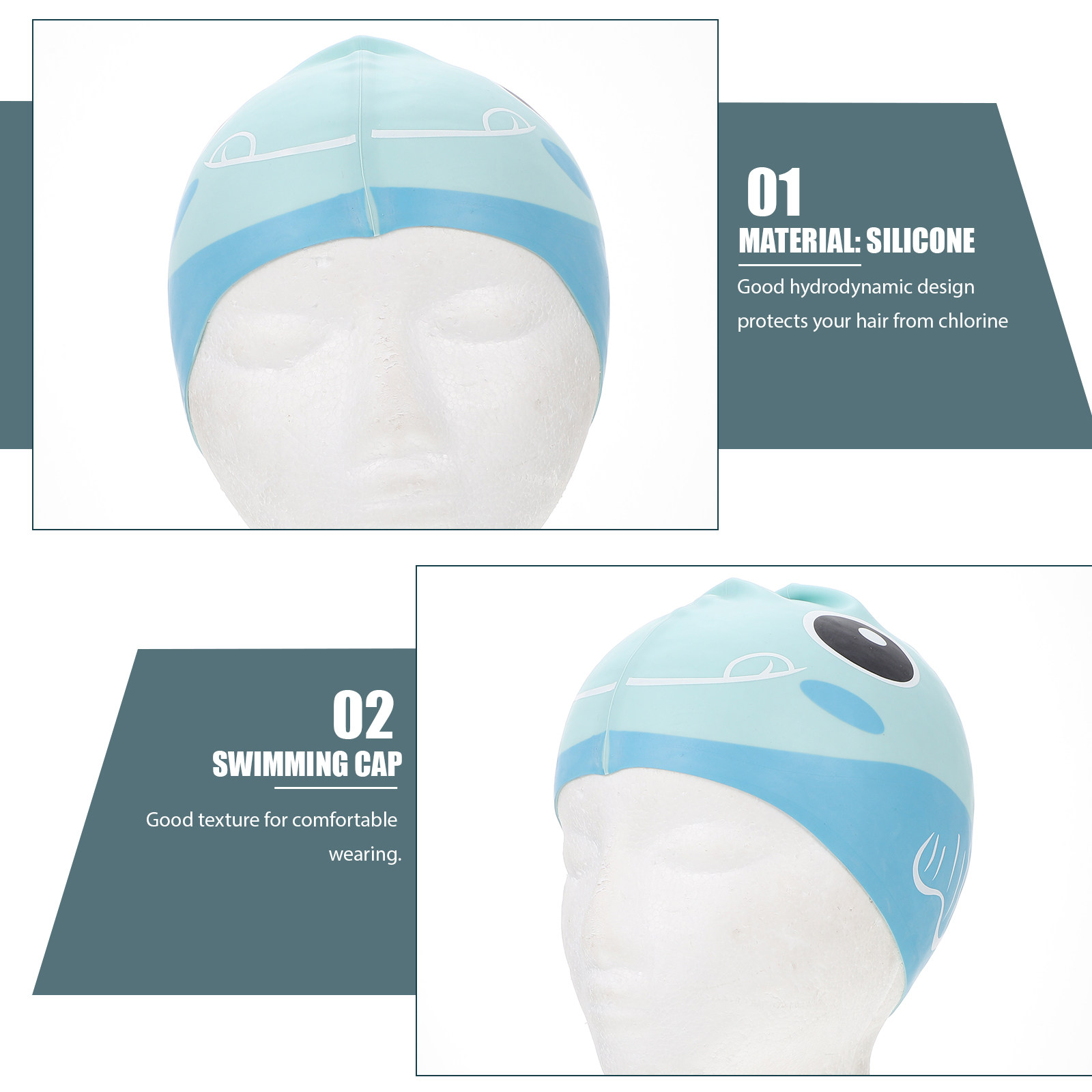 หมวกว่ายน้ำซิลิโคนสำหรับเด็ก ป - Swim Hat Silicone บทวิจารณ์และราคา