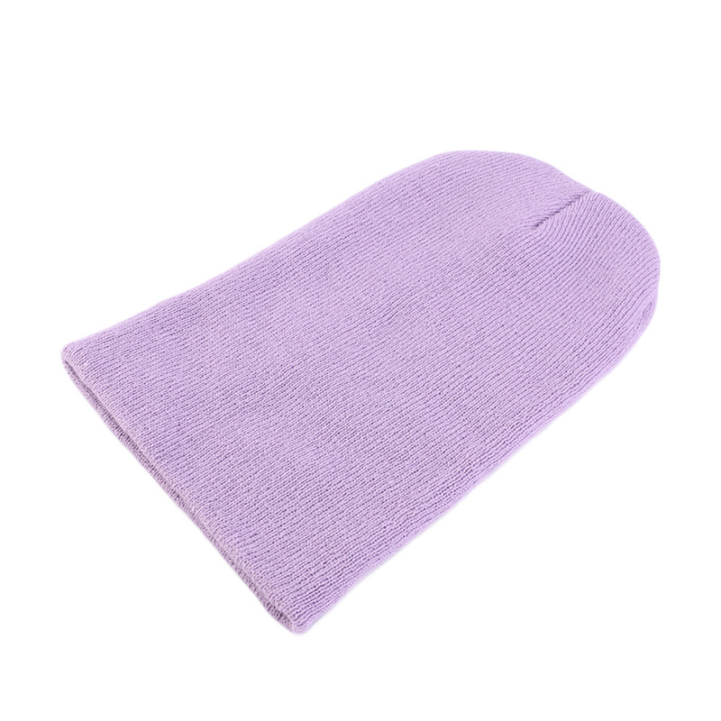 หมวกบีนนี่ถักสีพื้นแฟชั่น หมวก - Beanie Cuffed Knit บทวิจารณ์และราคา