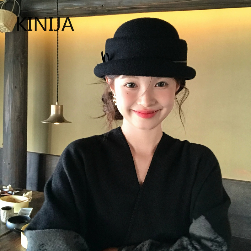หมวกทรงเบเรต์ผ้าขนสัตว์สไตล์เฮ - Beret French Wool บทวิจารณ์และราคา