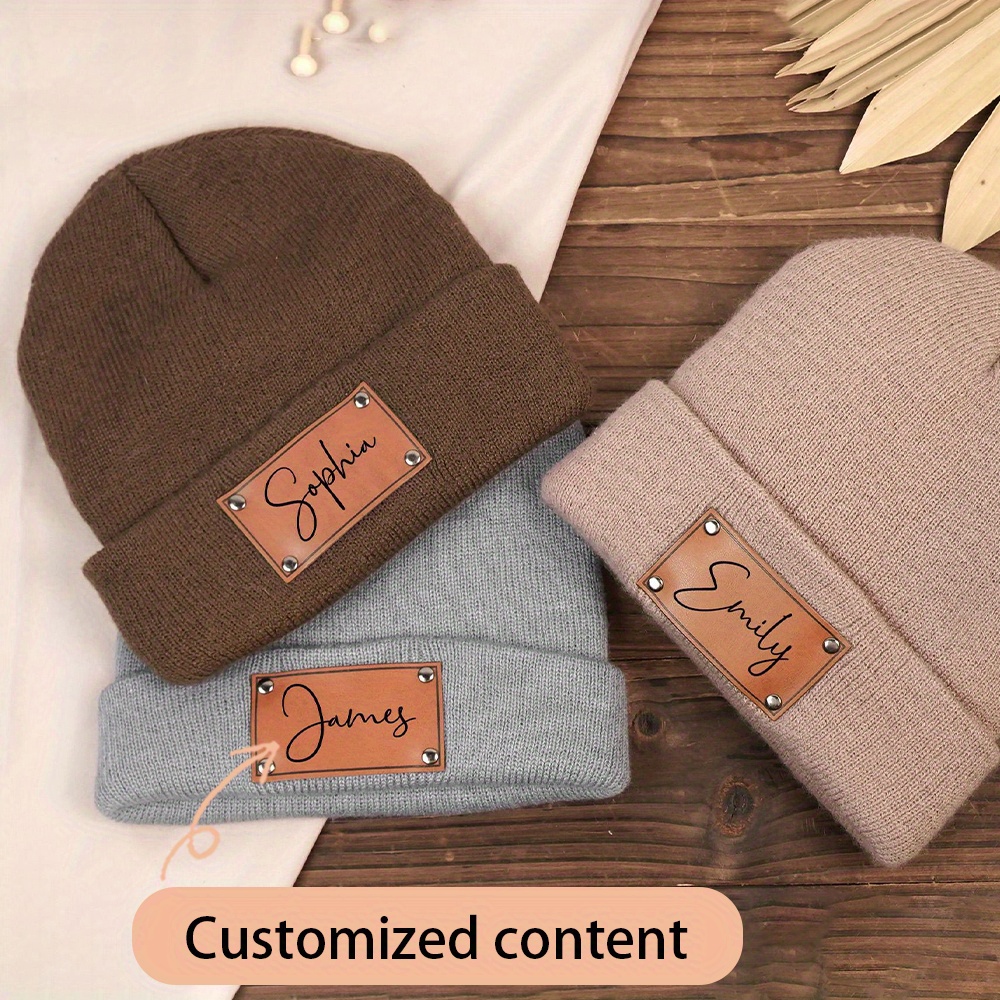 หมวกบีนนี่ถักลาย พร้อมป้ายหนัง - Beanie Cuffed Knit บทวิจารณ์และราคา