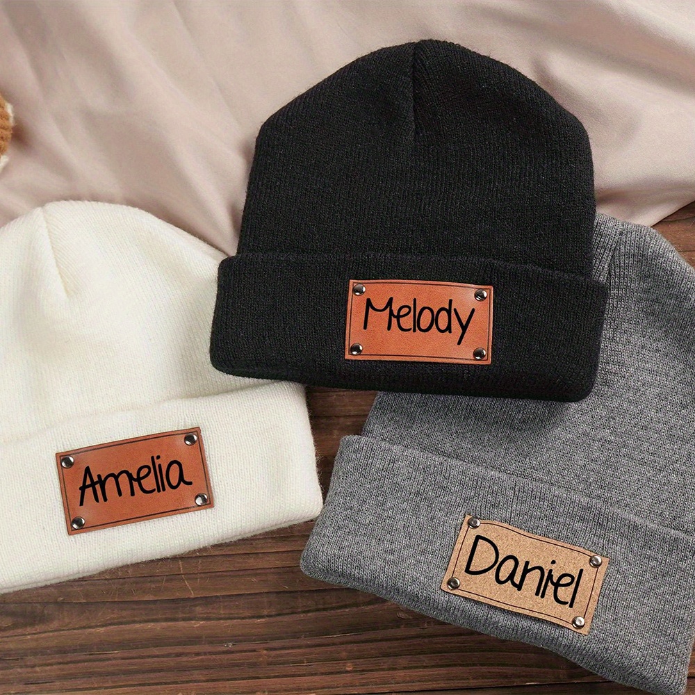 หมวกบีนนี่ถักลาย พร้อมป้ายหนัง - Beanie Cuffed Knit บทวิจารณ์และราคา